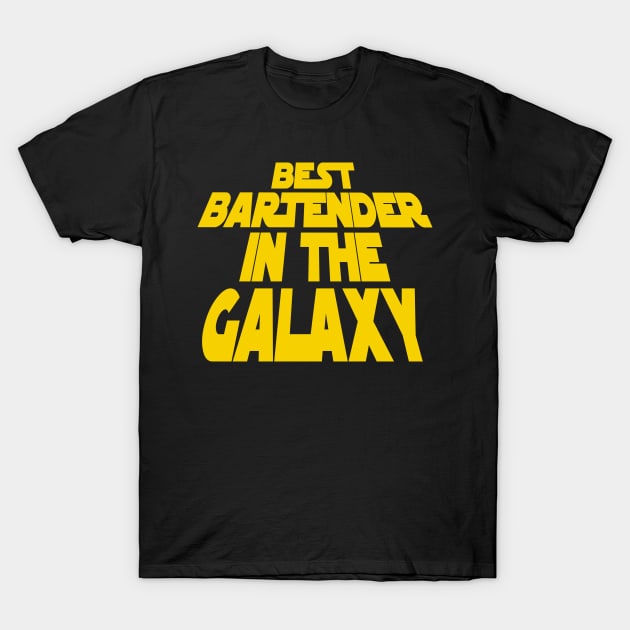 Best Bartender in the Galaxy T-Shirt by MBK